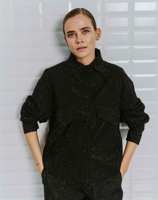 Dayana WBL Denim Deluxe Jacke - Black Denim W/ Stone